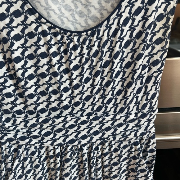 Boden Black and White Patterned Midi Dress, size 6, very slight wear, GUC - Picture 2 of 4